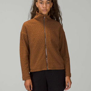 LULULEMON Rippled Full Zip Jacket Copper Brown {V23}